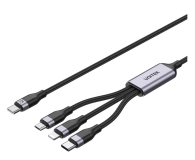 Unitek przewód ładujący USB 3 w 1 czarny C14101AGY01-1.5M - 1455223 - zdjęcie 2